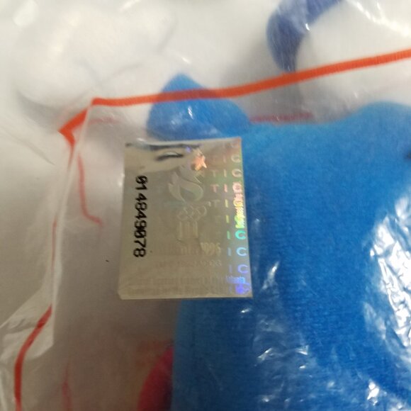 Izzy Mascot Plush Sealed 1996 Atlanta Olympics Avon New in Bag. Condition is New - Picture 3 of 6